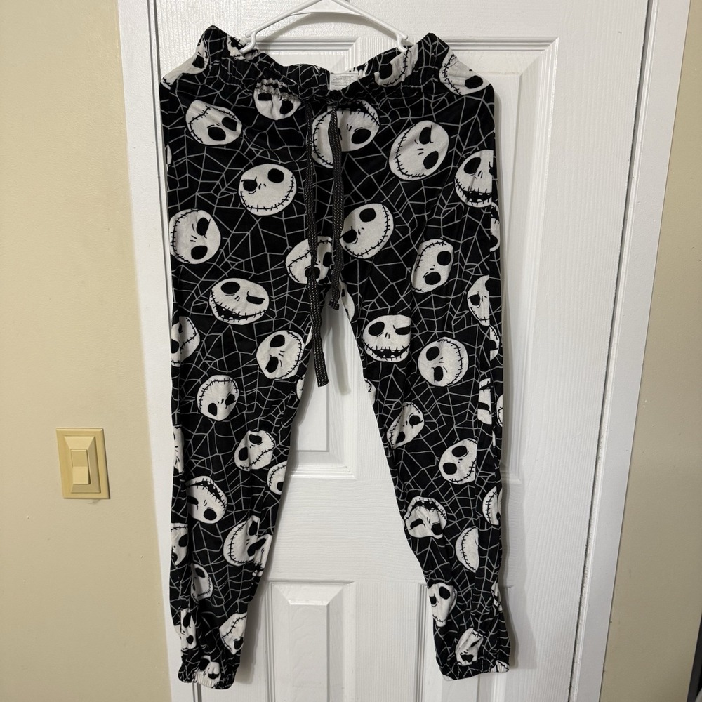 Disney Nightmare Before Christmas Jack Skellington Fleece Pajama Pants Small